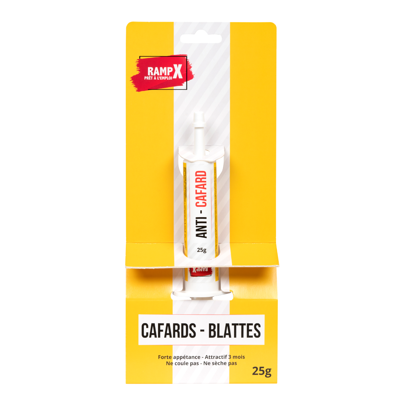 RampX Gel Cafards – Blattes 25g – Appât Insecticide Professionnel Ultra-Efficace - Fabriqué en France