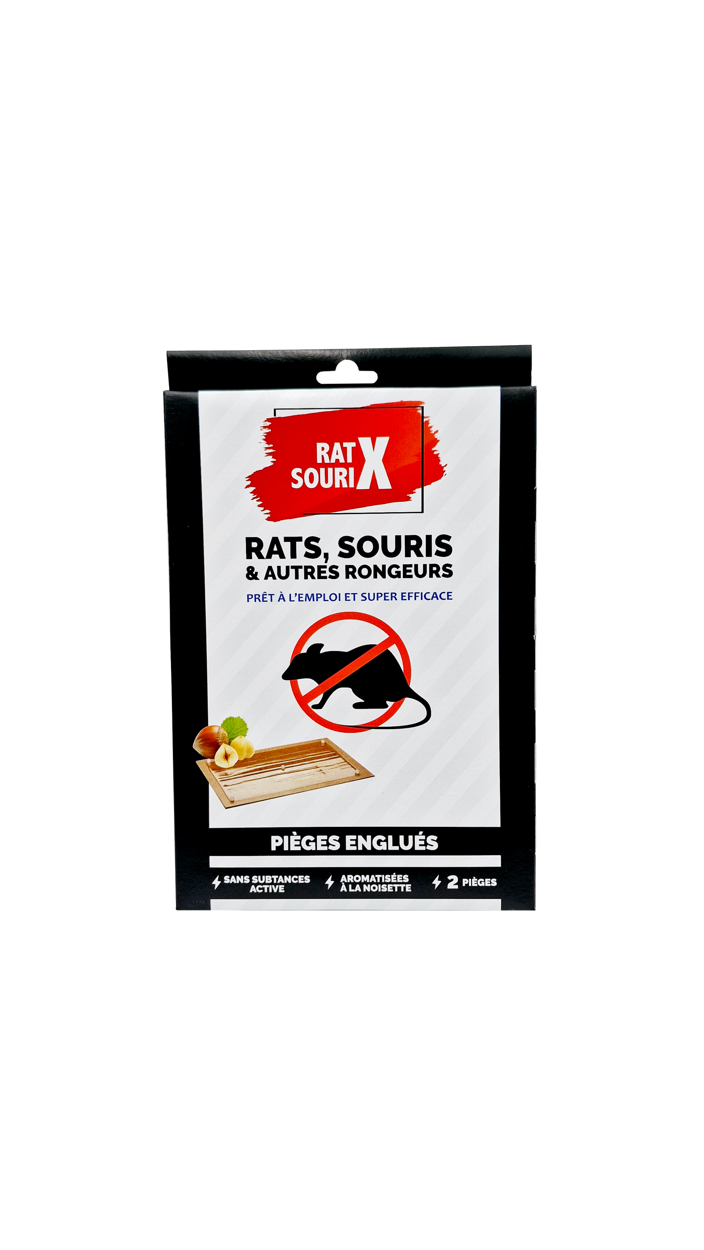 Grande Plaque de Glu Rats & Souris - Prêt à l'emploi - x2 Pièges 19x28 cm