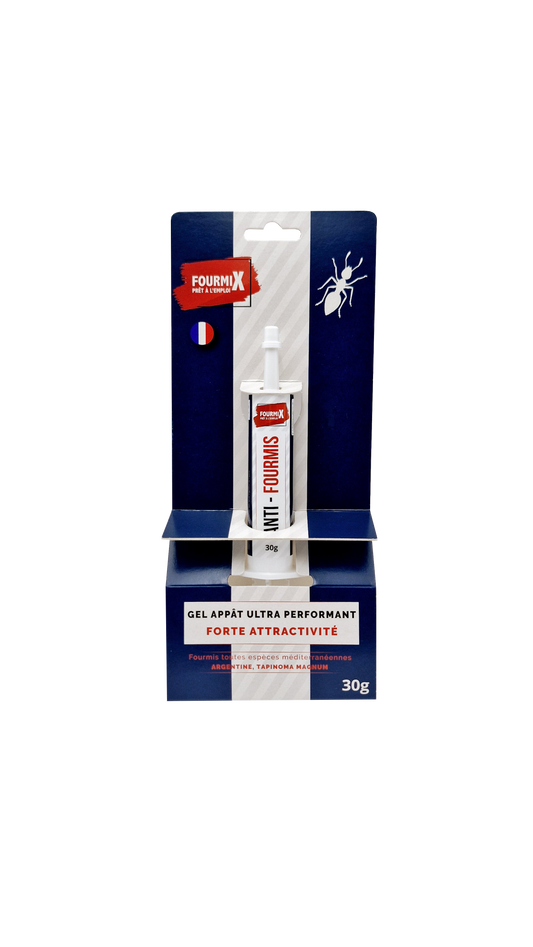 FourmiX Gel Appât 30g – Seringue Anti-Fourmis Ultra-Appétente Prête à l’Emploi - Fabriqué en France